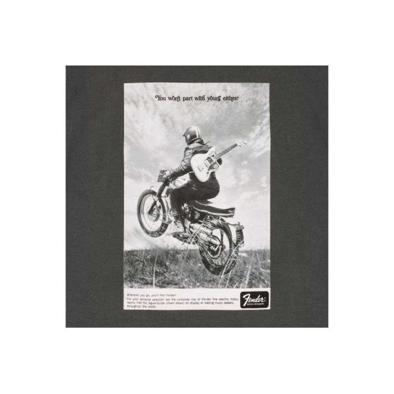 FENDER VINTAGE AD TEE MOTORCYCLE RIDER S Футболка