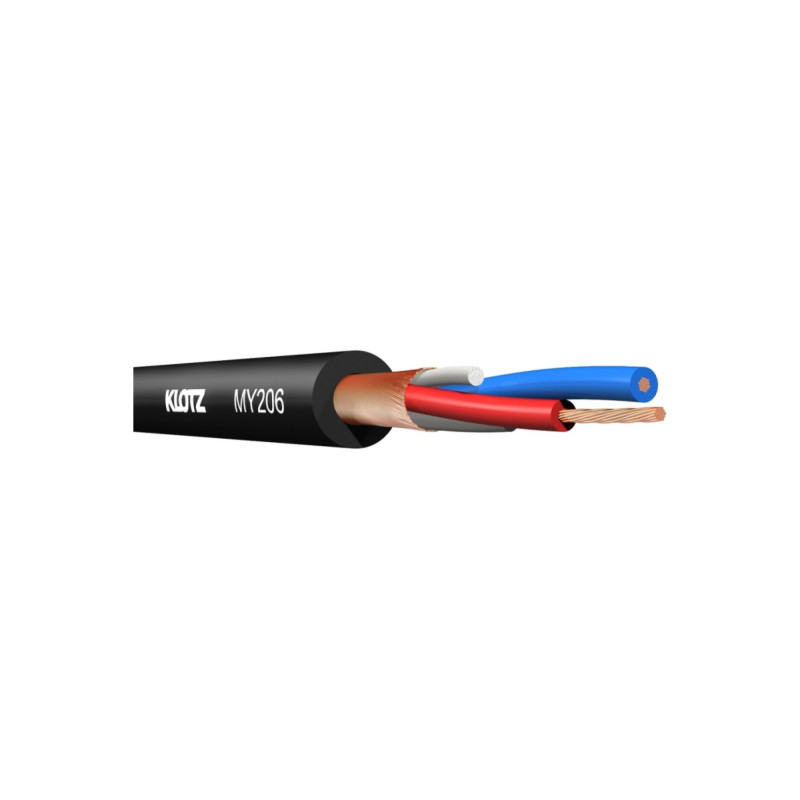 Кабель мікрофонний пометрово KLOTZ MY206SW PROFESSIONAL MICROPHONE CABLE BLACK