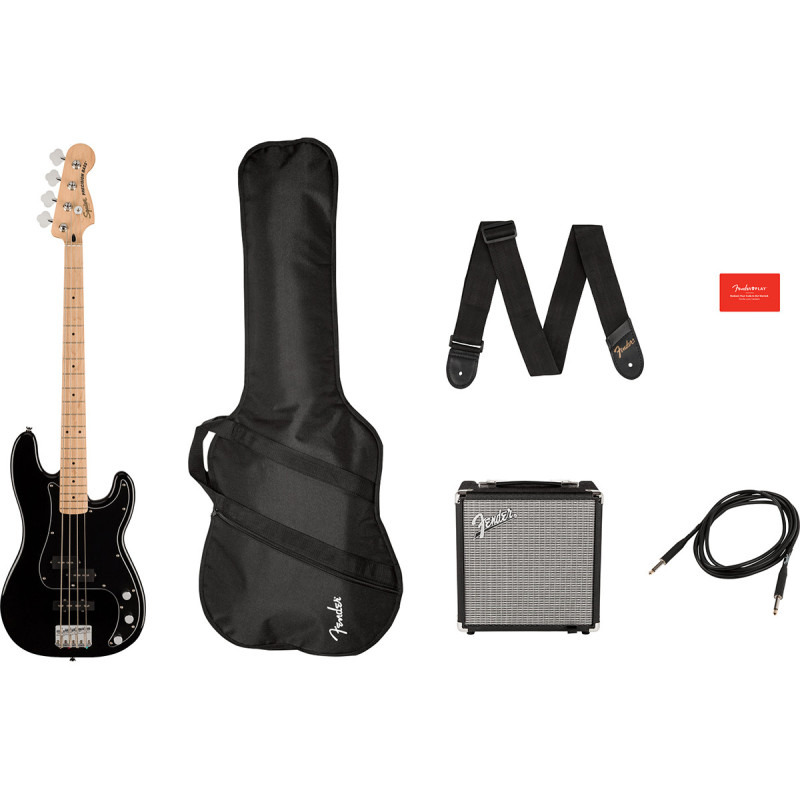 SQUIER AFFINITY SERIES PJ BASS START PACK BLACK Гітарний набір з бас-гітарою