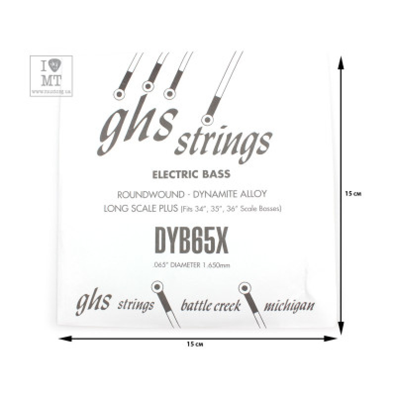 Струна для бас-гітари GHS STRINGS DYB65X