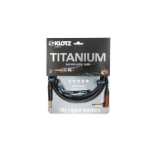 Кабель инструментальный KLOTZ TITANIUM INSTRUMENT CABLE SILENTPLUG ANGLED 3 M