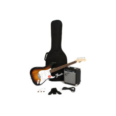 SQUIER by FENDER STRATOCASTER PACK LR BROWN SUNBURST GIG BAG 10G - 230V EU Гітарний набір