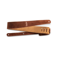 TAYLOR GUITARS STRAP EMBROIDERED SUEDE CHOCOLATE 2.5