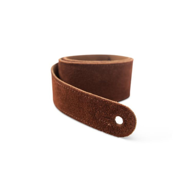 TAYLOR GUITARS STRAP EMBROIDERED SUEDE CHOCOLATE 2.5