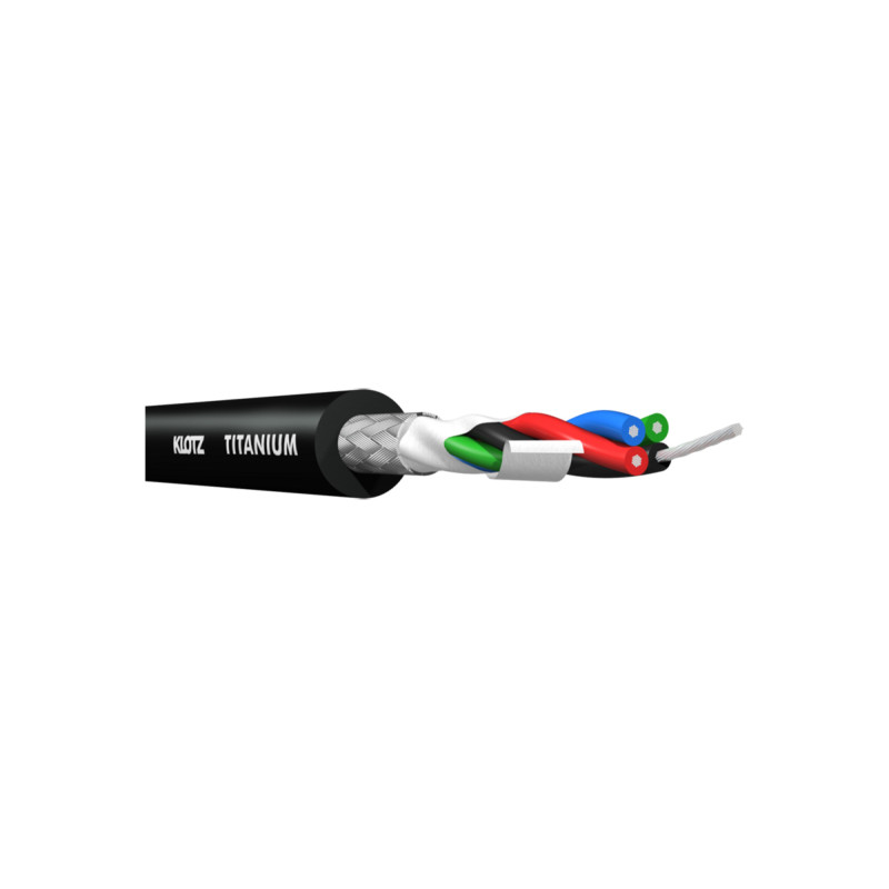 Кабель мікрофонний KLOTZ TITANIUM STARQUAD ANALOG AUDIO CABLE WITH MALE XLR TO BALANCED JACK PLUG 3 M