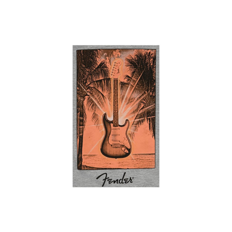 FENDER SURF TEE GREY HEATHER XL Футболка