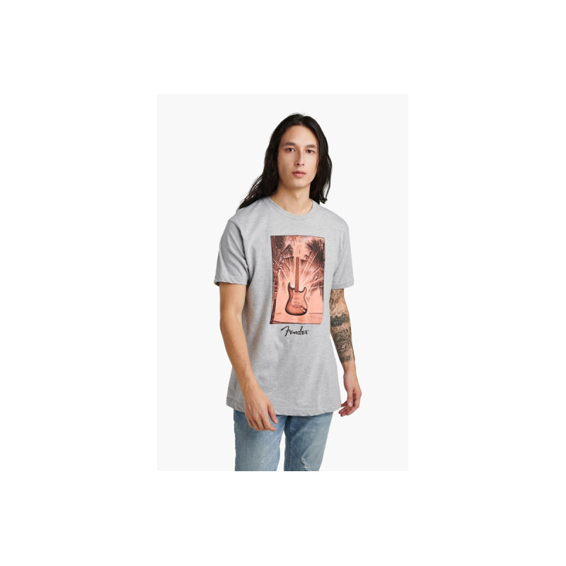 FENDER SURF TEE GREY HEATHER XL Футболка