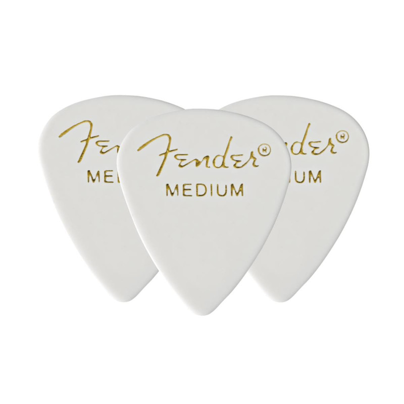 FENDER 351 WHITE PICK GROSS MEDIUM (3 PICKS) Набір медіаторів