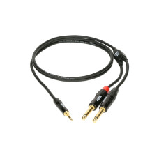 KLOTZ KY5-090 Minilink Pro Y‑кабель 3.5 мм TRS → 2×6.3 мм TS, 0.9 м