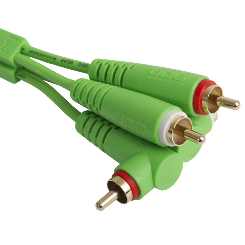 Set RCA Straight-RCA Angled Green 3m (U97005GR)