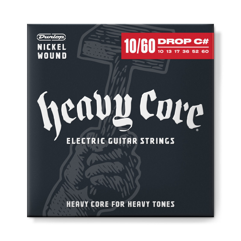 DUNLOP DHCN10606 HEAVY CORE ELECTRIC GUITAR STRINGS (10-60) Струны для электрогитары