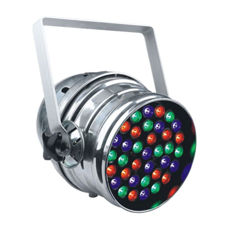 CIM SI-018G LED PAR 64 (10 R/10 G/10 B/6 Amber *3W, RGB+ Amber, DMX
