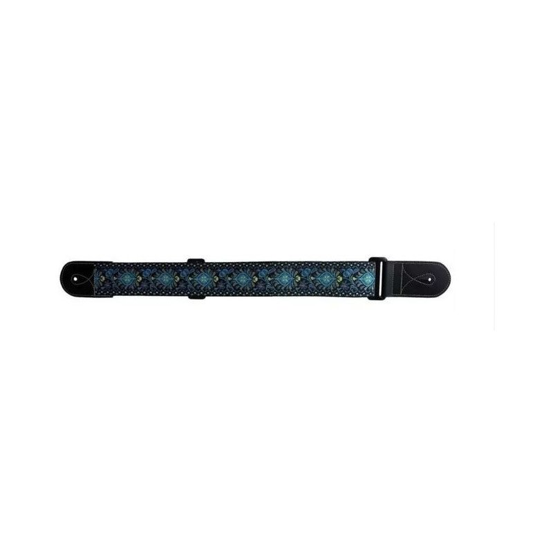 Ремінь для гітари Fire&Stone Folk Jacquard (Blue Yellow)