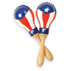 Маракаси Latin Percussion LP285-PR Mini Rawhide Maracas Puerto Rican Flag