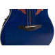 OVATION Celebrity Elite CE44P Mid Cutaway Blue Transparent Quilt Акустична гітара з датчиком