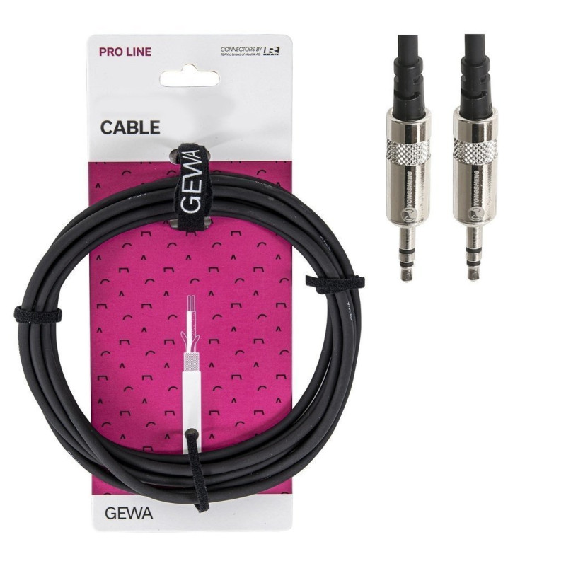 AUX-кабель GEWA Pro Line Stereo Jack 3,5 мм/Stereo Jack 3,5 мм (1,5 м)