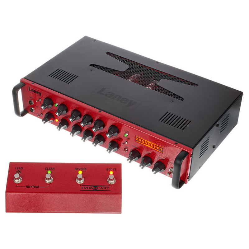 LANEY IRT-STUDIO-SE Лімітована лампова гітарна голова 15Вт/1Вт, 3 канали, USB+RE‑AMP, internal load, серія IRONHEART (50th Anniversary Red Face)