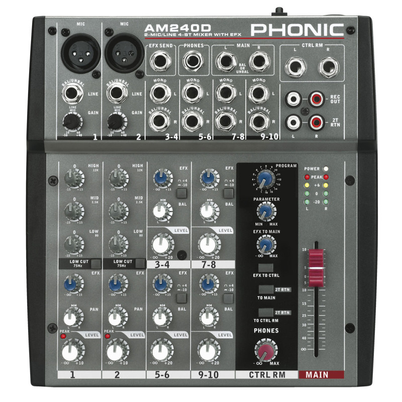 PHONIC AM 240 D Микшерный пульт