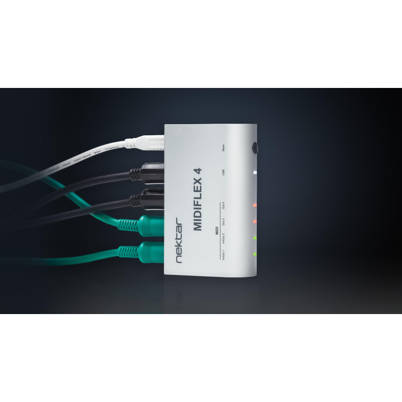 MIDIFLEX 4 MIDI-інтерфейс 4 входи/4 виходи DIN5 із живленням фантоми