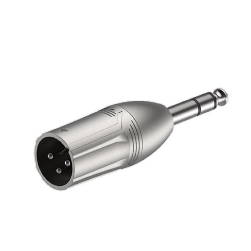Перехідник Roxtone RA3XMJM 6.3mm Jack male stereo - XLR male (тато)