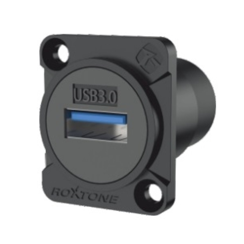 Разъем Roxtone RAU3D-B USB панельный