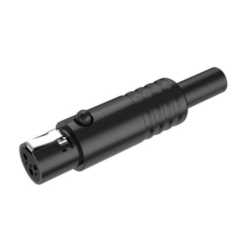 Роз'єм міні XLR Roxtone RMX3F-B female (мама)