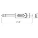 Перехідник Roxtone RPAN260 1 x 6.3mm jack mono male (тато) - 1 x RCA female (мама)