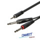 Готовий кабель Roxtone SAYC130L1, 2х1x0.14 кв. мм, вн. діаметр 4x8 мм, 1 м