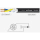 Готовый акустический кабель Roxtone SSSJ210L10, 2x1 кв.мм, вн.диаметр 7 мм, 10 м