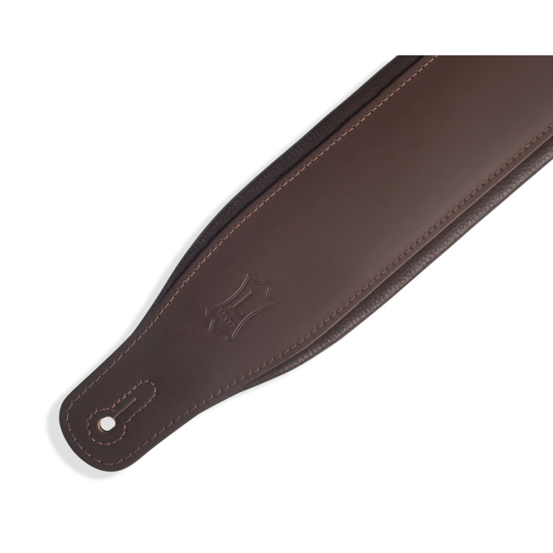 LEVY'S M26PD-DBR_DBR CLASSICS SERIES PADDED TWO-TONE GUITAR STRAP (DARK BROWN) Ремінь для гітари