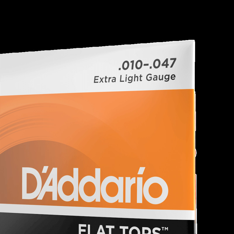 D‘ADDARIO EFT15 FLAT TOPS PHOSPHOR BRONZE EXTRA LIGHT (10-47) Струни для акустичної гітари