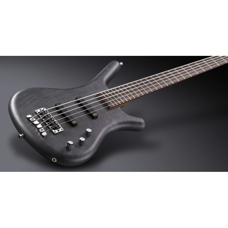 WARWICK Teambuilt Pro Series Corvette Ash, 5-String, A/A, (Nirvana Black Transparent Satin) Бас-гітара