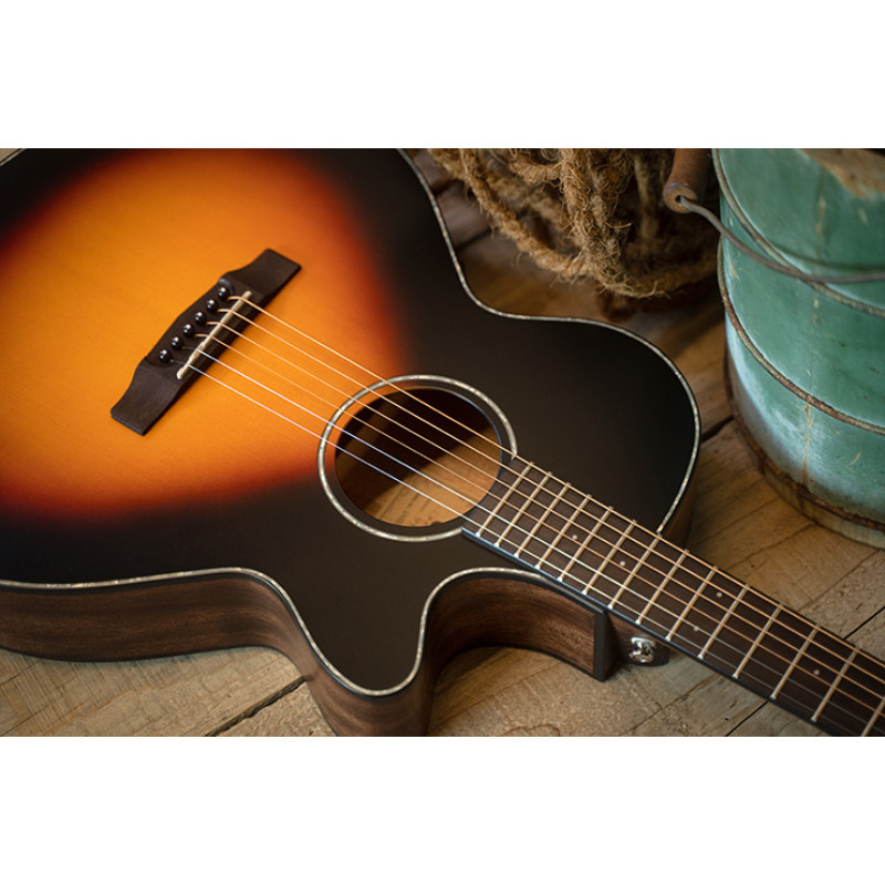 CORT SFX-E (3-Tone Sunburst Satin) Акустична гітара