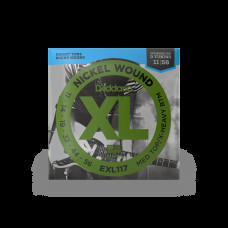 D’ADDARIO EXL117 XL NICKEL WOUND MEDIUM TOP/EXTRA HEAVY BOTTOM (11-56) Струны для электрогитары