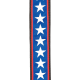 D`ADDARIO PLANET LOCK GUITAR STRAP (STARS & STRIPES)