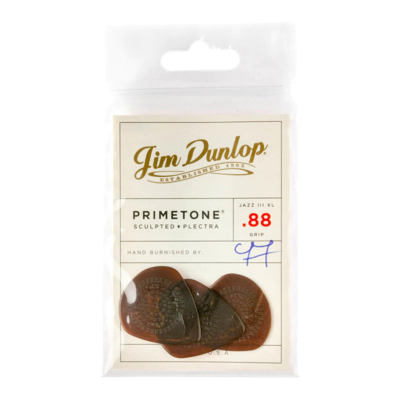 DUNLOP PRIMETONE JAZZ III XL GRIP PICK 0.88 Медіатори