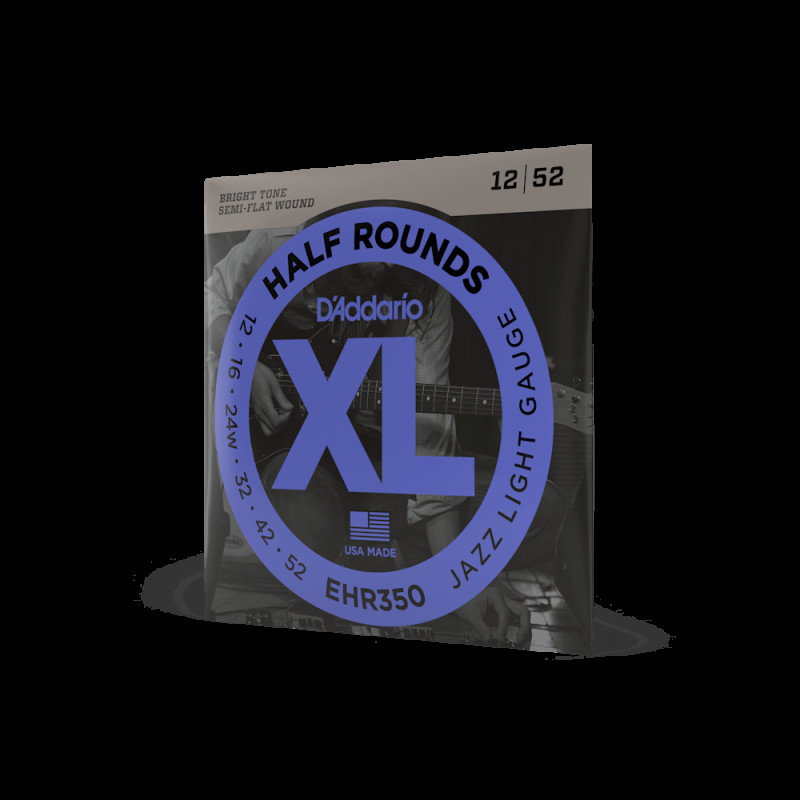 D’ADDARIO EHR350 XL HALF ROUNDS JAZZ LIGHT (12-52) Струны для электрогитары