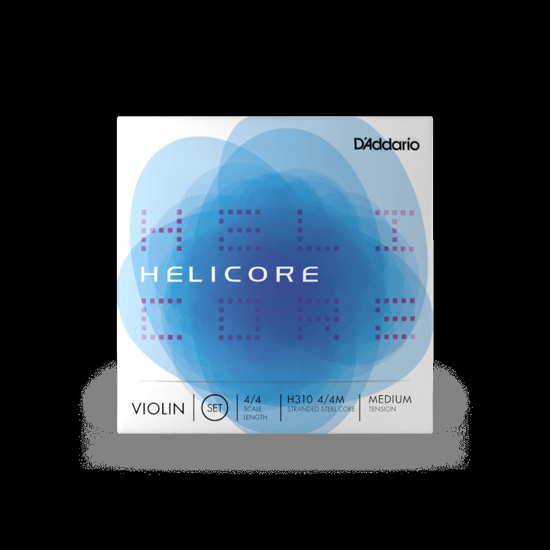 D`ADDARIO HELICORE VIOLIN STRING SET 4/4 Scale Medium Tension