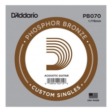 D‘ADDARIO PB070 Phosphor Bronze Wound 070 Струна для акустичної гітари