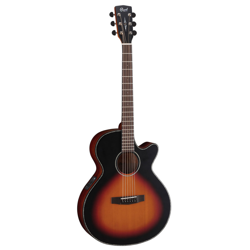 CORT SFX-E (3-Tone Sunburst Satin) Акустична гітара