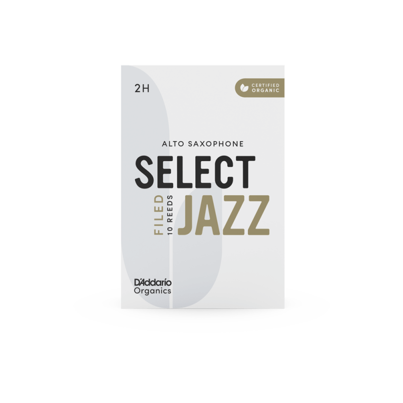 D`ADDARIO Organic Select Jazz - Alto Sax Filed 2H - 10 Pack