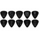 D'ADDARIO JOE SATRIANI SIGNATURE GUITAR PICKS, BLACK (Heavy Gauge)