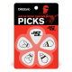 D`ADDARIO JOE SATRIANI SIGNATURE GUITAR PICKS, WHITE (Heavy Gauge)