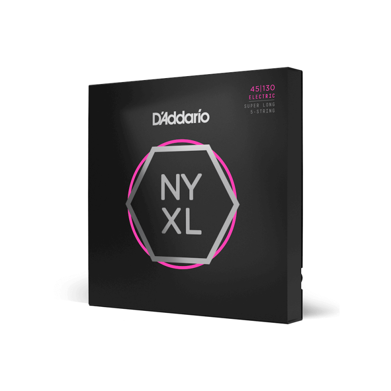D‘ADDARIO NYXL45130SL NYXL BASS REGULAR LIGHT 5-STRING, Super Long Scale (45-130) Струни для бас-гітари