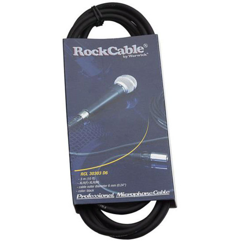 ROCKCABLE RCL30303 D6 Microphone Cable (3m)