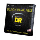 DR STRINGS BLACK BEAUTIES Acoustic - Extra Light (10-48) Струны для акустической гитары