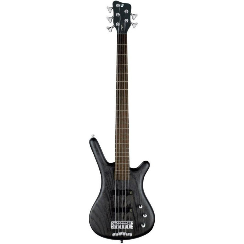 WARWICK Teambuilt Pro Series Corvette Ash, 5-String, A/A, (Nirvana Black Transparent Satin) Бас-гітара