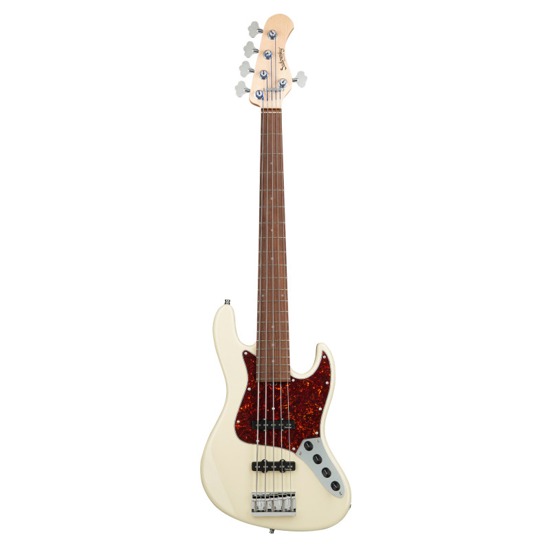 SADOWSKY MetroLine 21-Fret Vintage J/J Bass, Alder, 5-String (Solid Olympic White High Polish) Бас-гітара