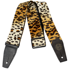 DIMARZIO Cheetah Guitar Strap with Leather Ends