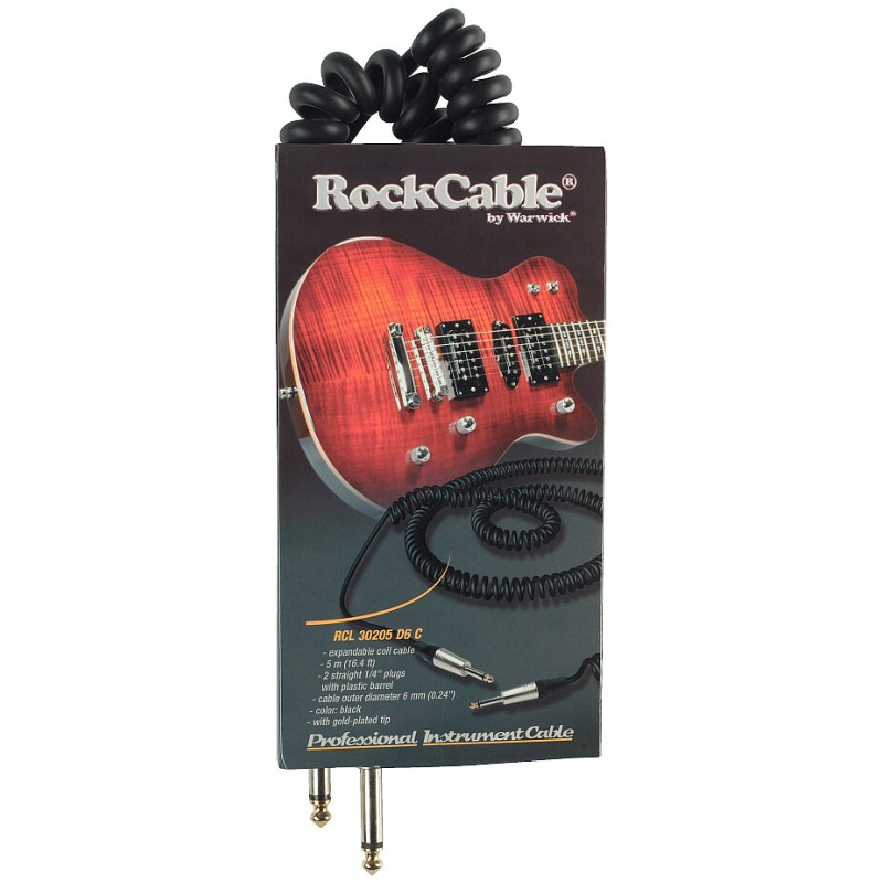 ROCKCABLE RCL30205 D6 C Instrument Cable Coiled (5m)